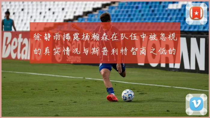 徐静雨揭露杨瀚森在队伍中被忽视的真实情况与斯普利特智商之低的尴尬真相